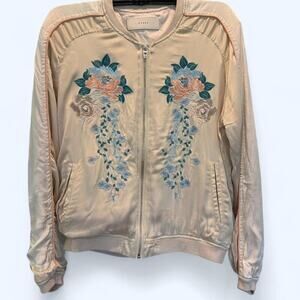 Blank nyc pink floral embroidered